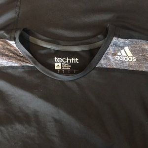 Adidas black/gray shirt sz L